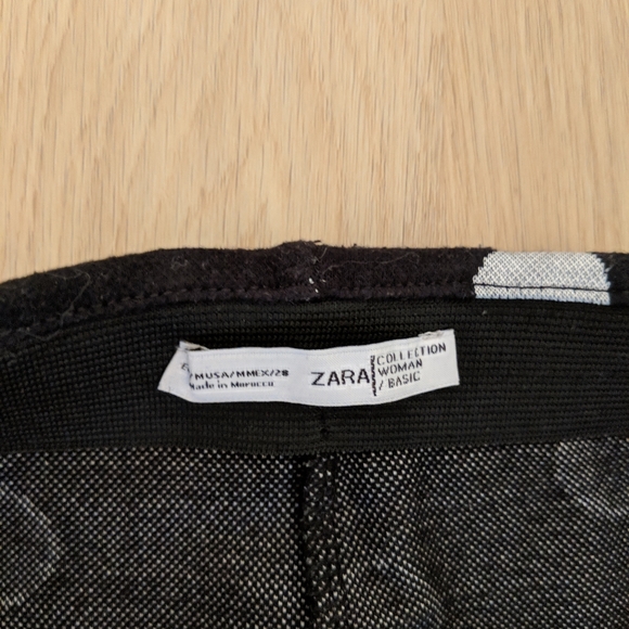 Zara black and white polka dot skirt - Picture 2 of 2